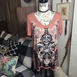 Bling Rider - jeweled clothing short sleeve top